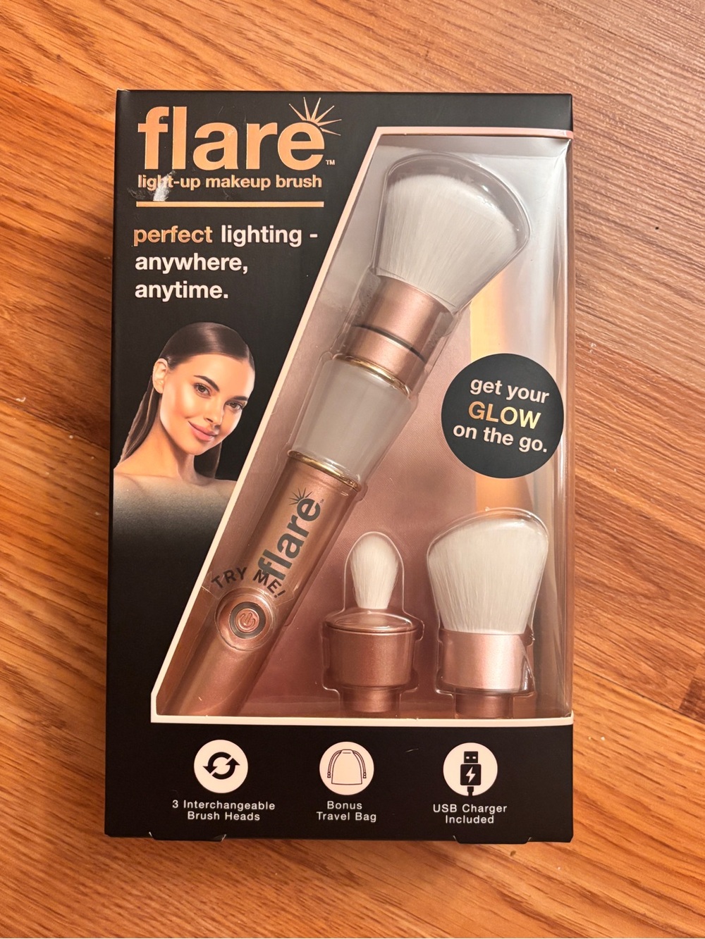 Flare makeup brush